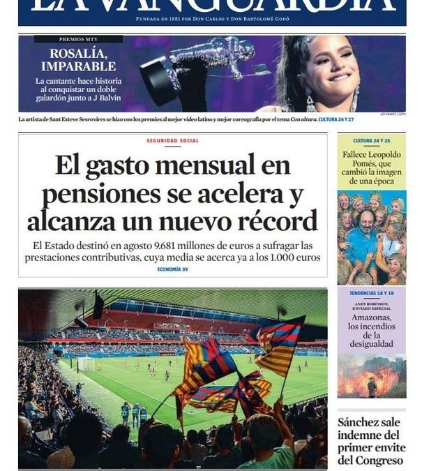 Titulares del día 28/08/2019