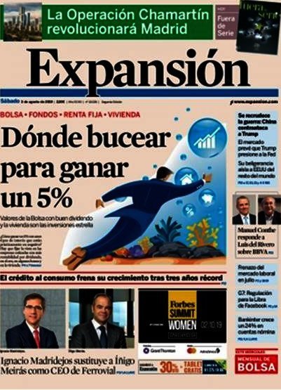 Titulares del día 3/09/2019